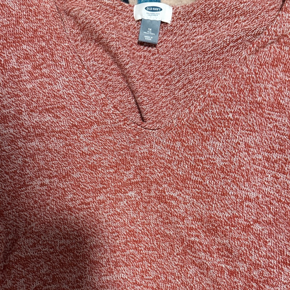 Old Navy Marled Red Pullover